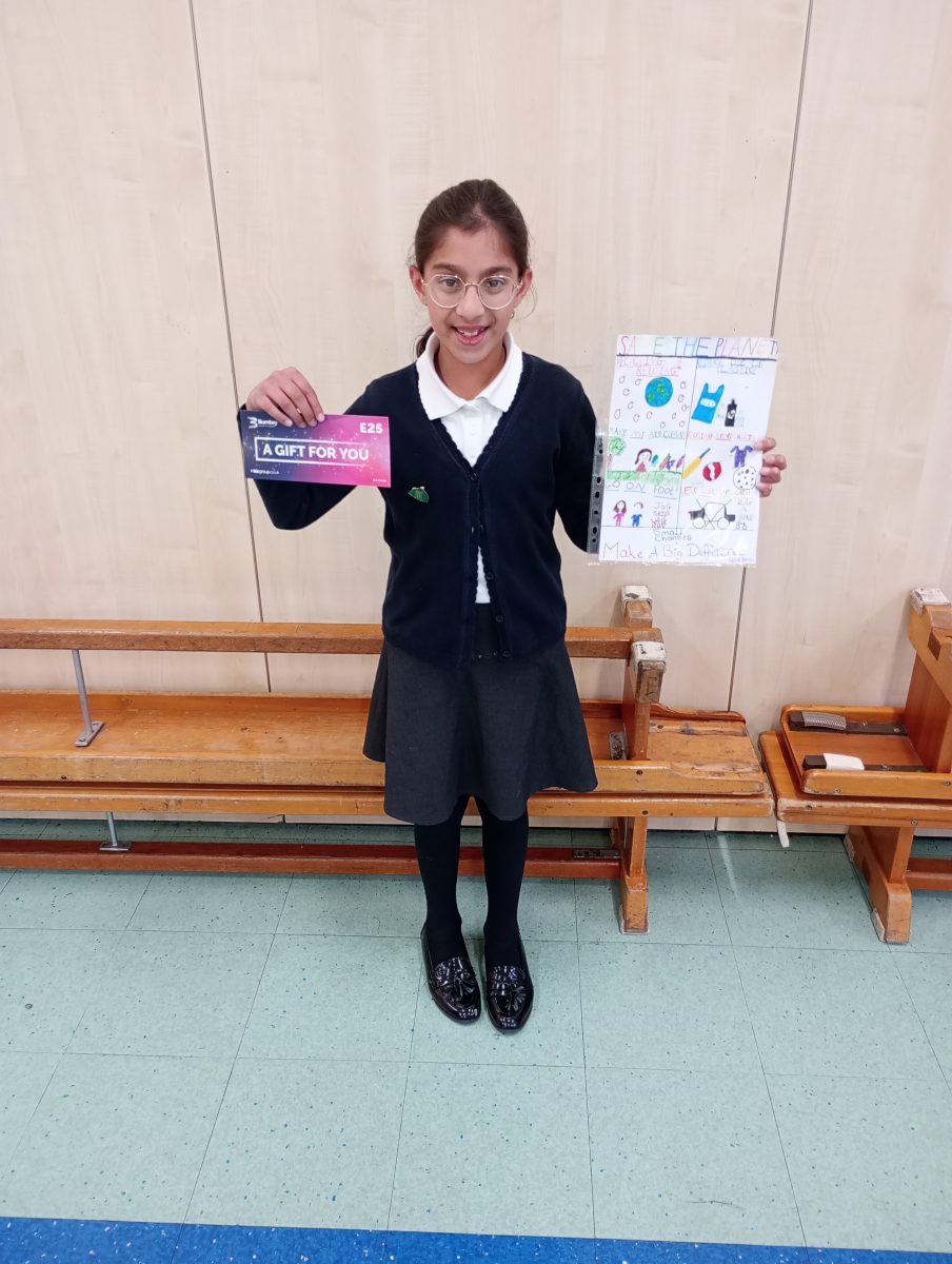 Young Burnley pupil wins climate action poster competition 