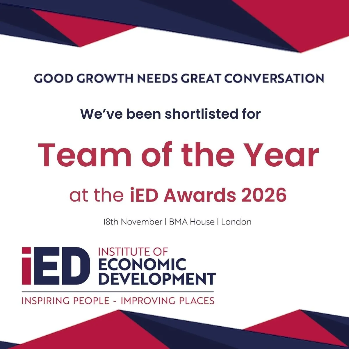 Burnley shortlisted for national economic development award for second year running  